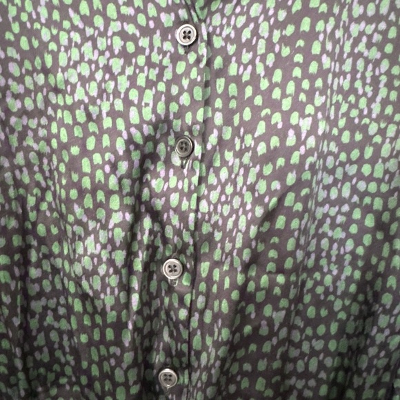 Tucker Juliette Midi Dress Size XL Silk Stretch Charmeuse Emerald Green Multi - Picture 8 of 15